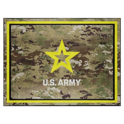 Fan Mats  LLC U.S. Army n/a 8x10 Rug Gray