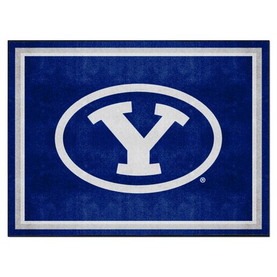 Fan Mats  LLC BYU Cougars 8x10 Rug Blue