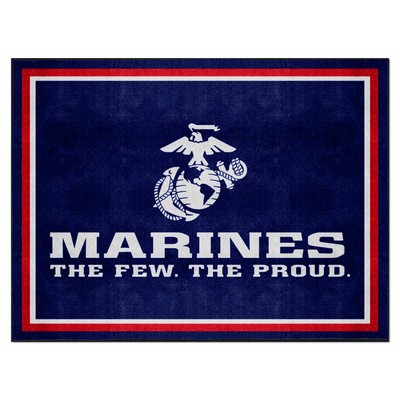 Fan Mats  LLC U.S. Marines n/a 8x10 Rug Red
