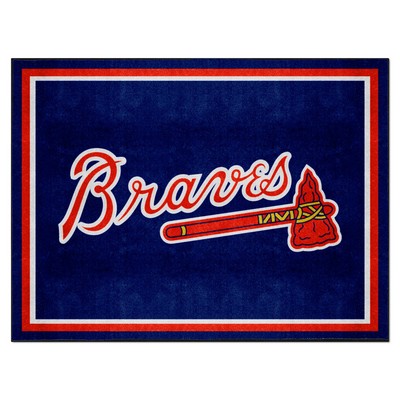 Fan Mats  LLC Atlanta Braves 8x10 Rug Navy