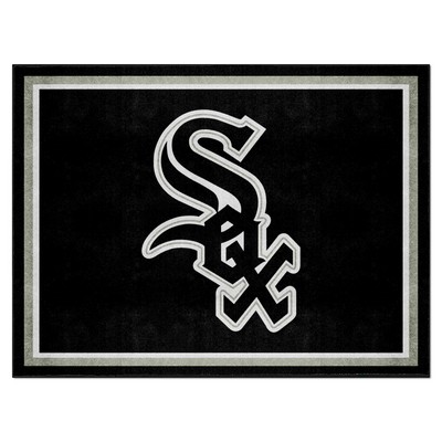 Fan Mats  LLC Chicago White Sox 8x10 Rug Black