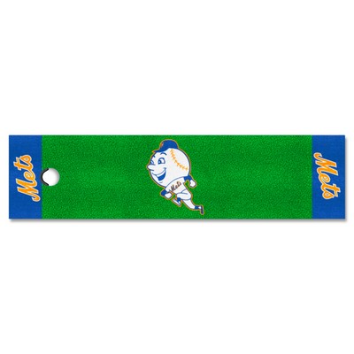 Fan Mats  LLC New York Mets Putting Green Mat Retro Green