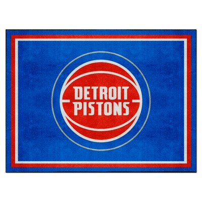 Fan Mats  LLC Detroit Pistons 8ft. x 10 ft. Plush Area Rug Royal