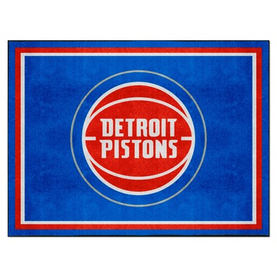 Fan Mats  LLC Detroit Pistons 8x10 Rug Royal