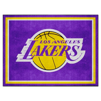Fan Mats  LLC Los Angeles Lakers 8ft. x 10 ft. Plush Area Rug Purple