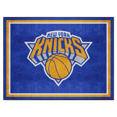 Fan Mats  LLC New York Knicks 8ft. x 10 ft. Plush Area Rug Blue