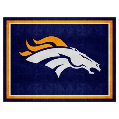 Fan Mats  LLC Denver Broncos 8x10 Rug Navy