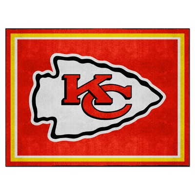 Fan Mats  LLC Kansas City Chiefs 8ft. x 10 ft. Plush Area Rug Red
