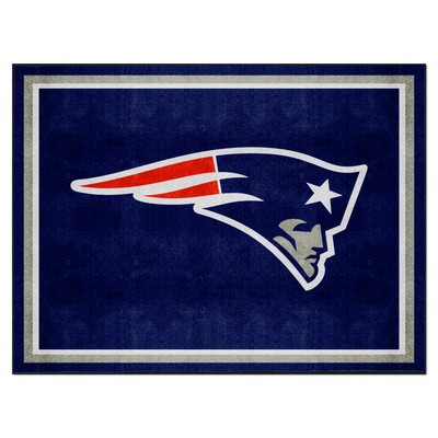 Fan Mats  LLC New England Patriots 8ft. x 10 ft. Plush Area Rug Navy