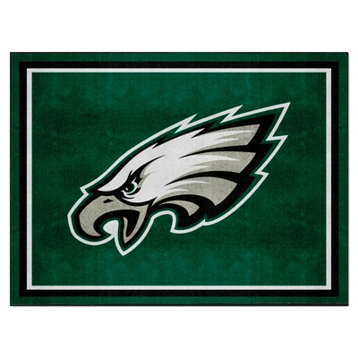 Fan Mats  LLC Philadelphia Eagles 8ft. x 10 ft. Plush Area Rug Green