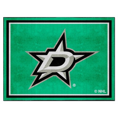 Fan Mats  LLC Dallas Stars 8x10 Rug Green