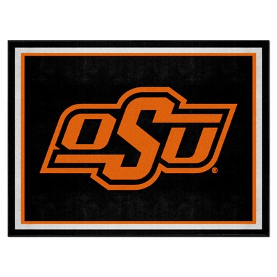 Fan Mats  LLC Oklahoma State Cowboys 8x10 Rug Black
