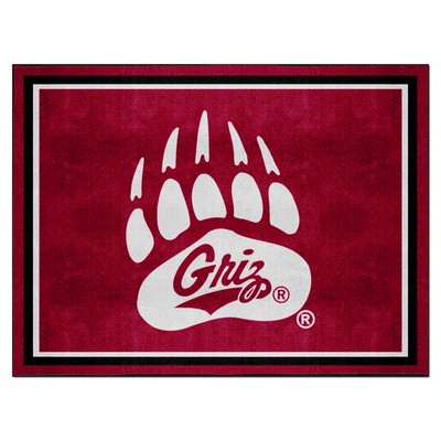 Fan Mats  LLC Montana Grizzlies 8x10 Rug Maroon