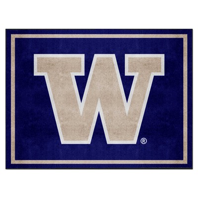 Fan Mats  LLC Washington Huskies 8x10 Rug Purple