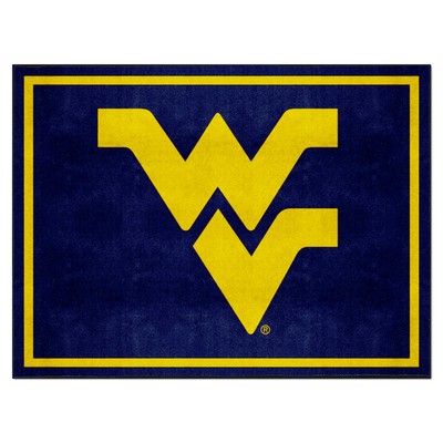 Fan Mats  LLC West Virginia Mountaineers 8x10 Rug Navy