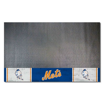 Fan Mats  LLC New York Mets Grill Mat Retro Blue