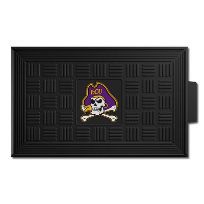 Fan Mats  LLC East Carolina Pirates Medallion Door Mat Black