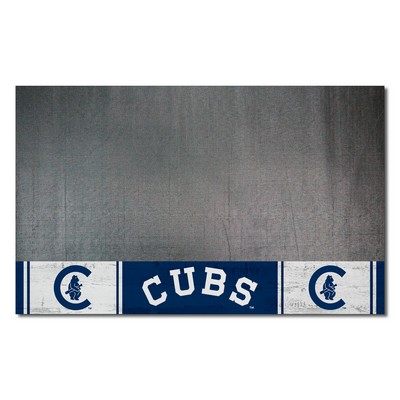 Fan Mats  LLC Chicago Cubs Vinyl Grill Mat - 26in. x 42in.1911 Navy