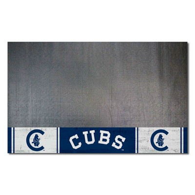 Fan Mats  LLC Chicago Cubs Grill Mat Retro Navy