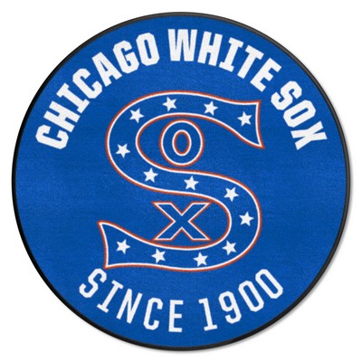 Fan Mats  LLC Chicago White Sox Roundel Rug - 27in. Diameter1982 Navy