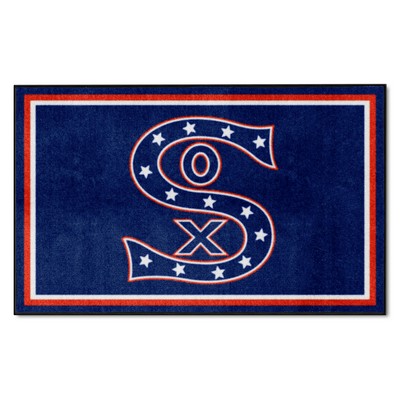 Fan Mats  LLC Chicago White Sox 4ft. x 6ft. Plush Area Rug1917 Navy