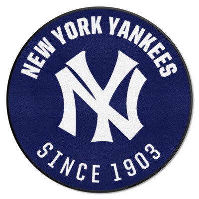 Fan Mats  LLC New York Yankees Roundel Rug - 27in. Diameter1927 Navy