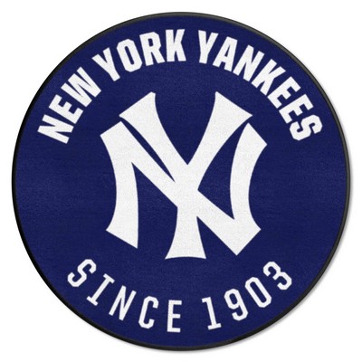 Fan Mats  LLC New York Yankees Roundel Mat Retro Navy