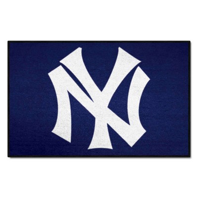 Fan Mats  LLC New York Yankees Starter Mat Retro Navy