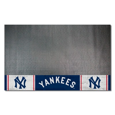 Fan Mats  LLC New York Yankees Vinyl Grill Mat - 26in. x 42in.1927 Navy