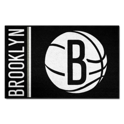 Fan Mats  LLC Brooklyn Nets Starter Mat Uniform Black