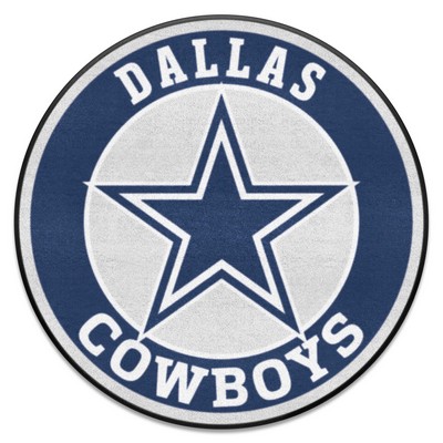 Fan Mats  LLC Dallas Cowboys Roundel Mat Blue