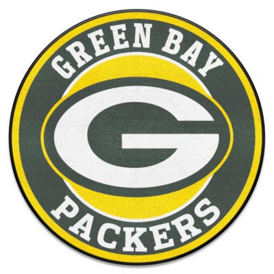 Fan Mats  LLC Green Bay Packers Roundel Mat Yellow