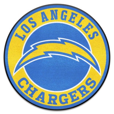 Fan Mats  LLC Los Angeles Chargers Roundel Mat Yellow