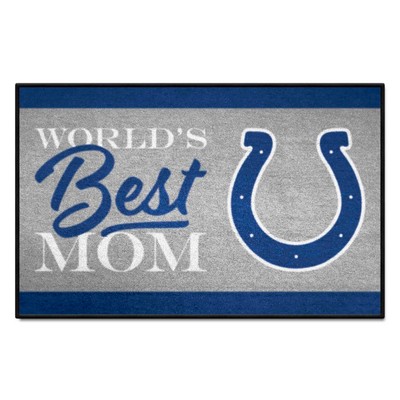 Fan Mats  LLC Indianapolis Colts Starter Mat World's Best Mom Blue