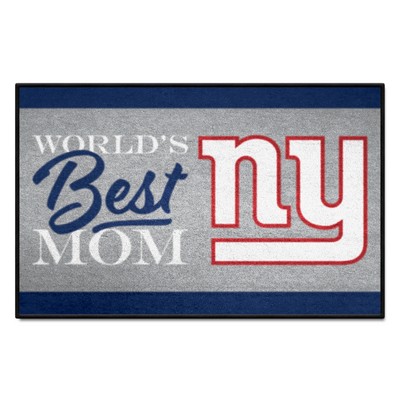 Fan Mats  LLC New York Giants Worlds Best Mom Starter Mat Accent Rug - 19in. x 30in. Blue