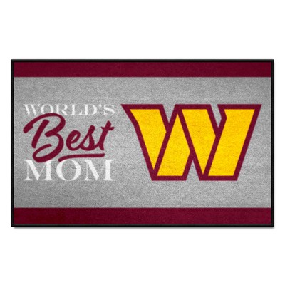 Fan Mats  LLC Washington Commanders Starter Mat World's Best Mom Maroon