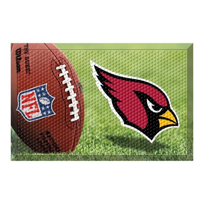Fan Mats  LLC Arizona Cardinals Rubber Scraper Door Mat Photo