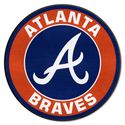 Fan Mats  LLC Atlanta Braves Roundel Mat Navy