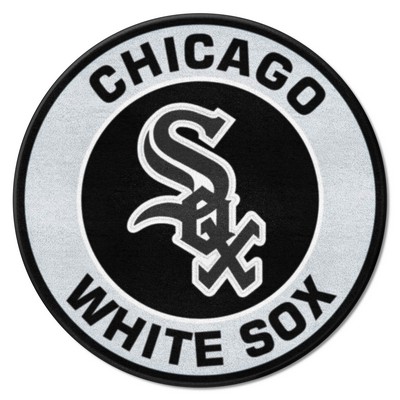 Fan Mats  LLC Chicago White Sox Roundel Mat Black