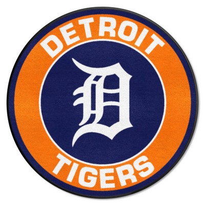 Fan Mats  LLC Detroit Tigers Roundel Mat Navy