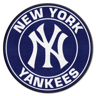 Fan Mats  LLC New York Yankees Roundel Mat Navy