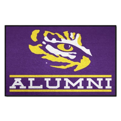 Fan Mats  LLC LSU Tigers Starter Mat Accent Rug - 19in. x 30in. Alumni Starter Mat Purple