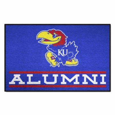 Fan Mats  LLC Kansas Jayhawks Starter Mat Alumni Blue