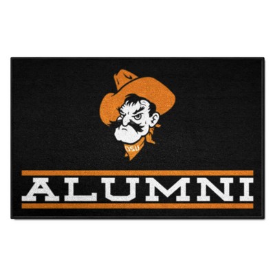 Fan Mats  LLC Oklahoma State Cowboys Starter Mat Accent Rug - 19in. x 30in. Alumni Starter Mat Black