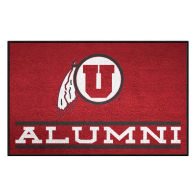 Fan Mats  LLC Utah Utes Starter Mat Accent Rug - 19in. x 30in. Alumni Starter Mat Red