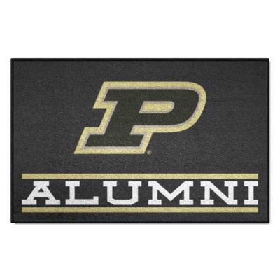 Fan Mats  LLC Purdue Boilermakers Starter Mat Alumni Black