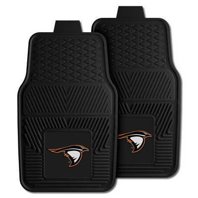 Fan Mats  LLC Anderson (IN) Ravens 2-pc Vinyl Car Mat Set Black