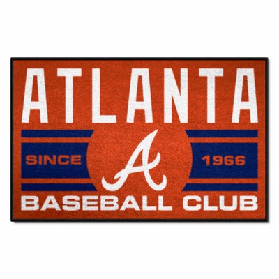 Fan Mats  LLC Atlanta Braves Starter Mat Uniform Navy