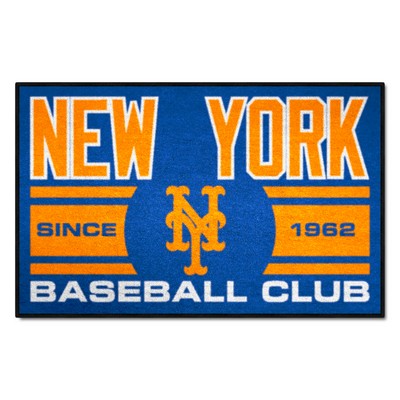 Fan Mats  LLC New York Mets Starter Mat Accent Rug - 19in. x 30in., Uniform Design Blue