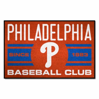 Fan Mats  LLC Philadelphia Phillies Starter Mat Uniform Red